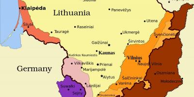 Mapa de kaunas (Lituània