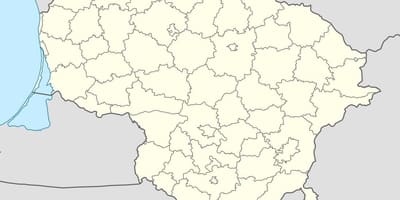 Mapa de Lituània vector