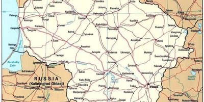 Mapa de Lituània